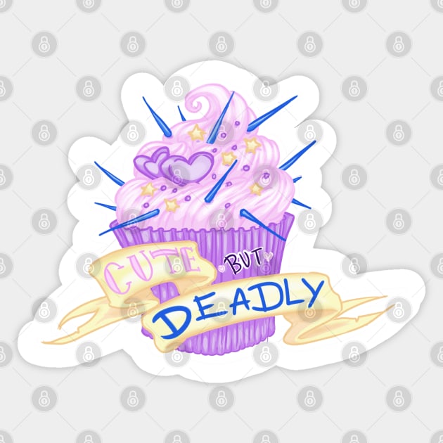 Cute but deadly Sticker by HannahPalmerArt